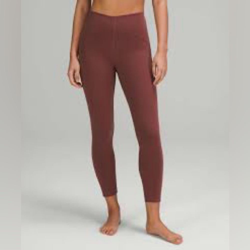 Lululemon InStill High Rise Tight Leggings Burgundy Size 12 Activewear